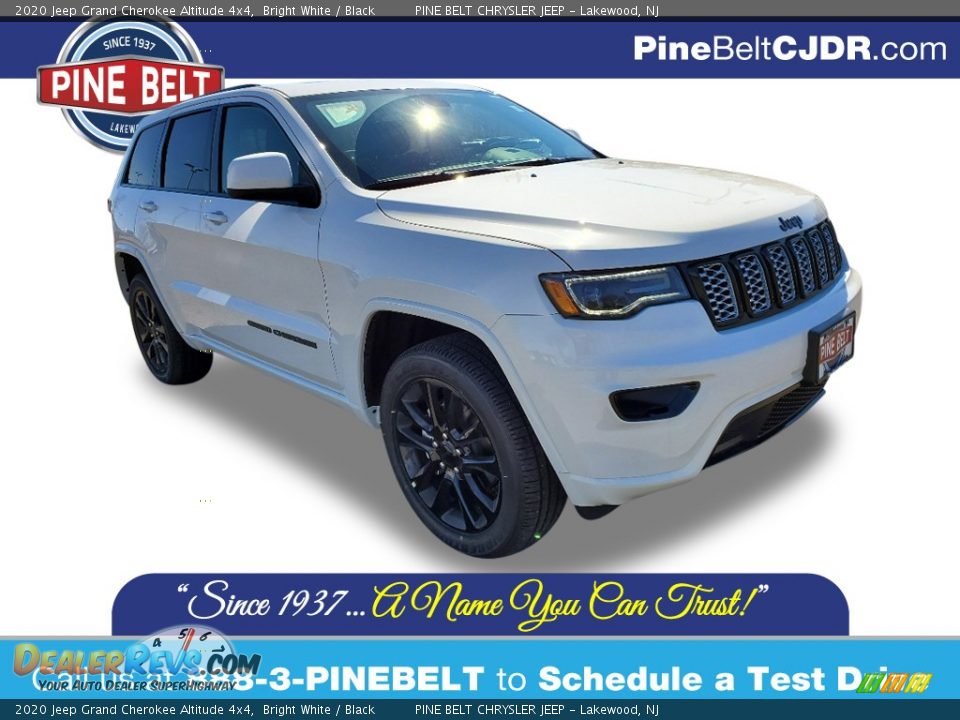 2020 Jeep Grand Cherokee Altitude 4x4 Bright White / Black Photo #1