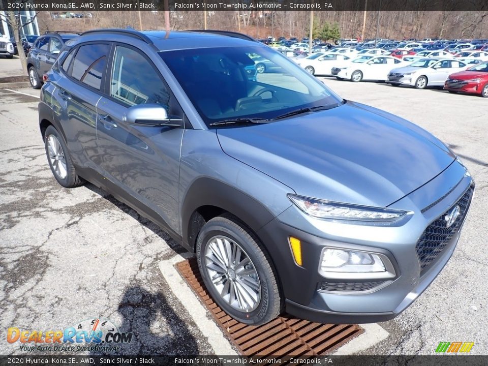 2020 Hyundai Kona SEL AWD Sonic Silver / Black Photo #3