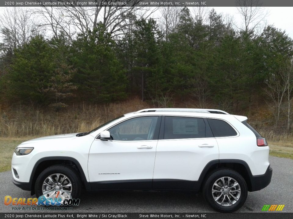 2020 Jeep Cherokee Latitude Plus 4x4 Bright White / Ski Gray/Black Photo #1
