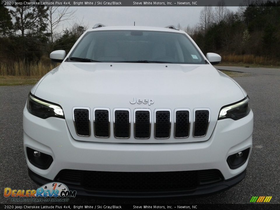2020 Jeep Cherokee Latitude Plus 4x4 Bright White / Ski Gray/Black Photo #3