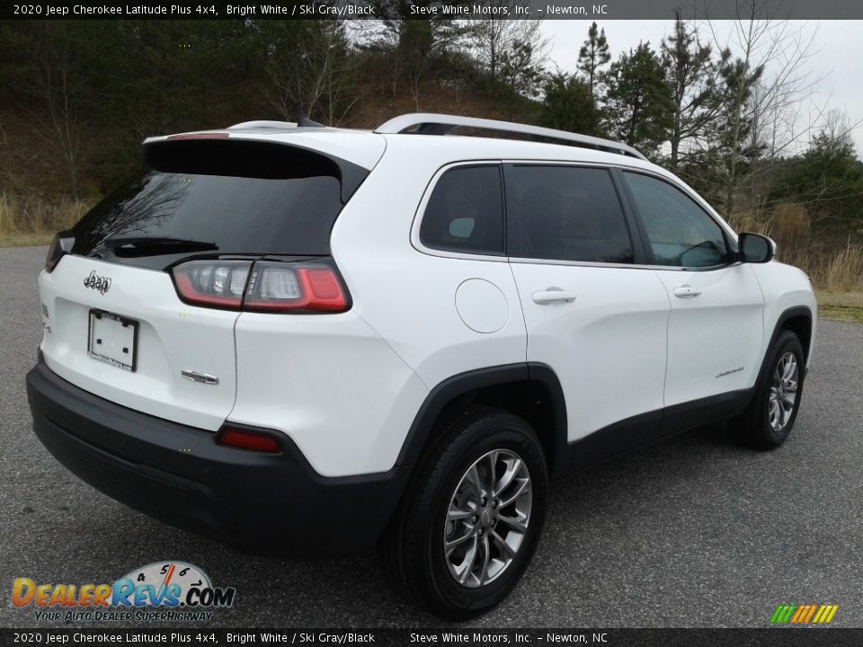 2020 Jeep Cherokee Latitude Plus 4x4 Bright White / Ski Gray/Black Photo #6