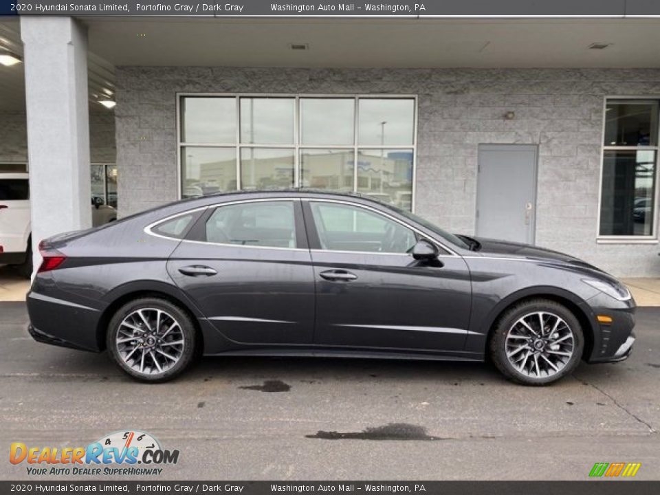 2020 Hyundai Sonata Limited Portofino Gray / Dark Gray Photo #2