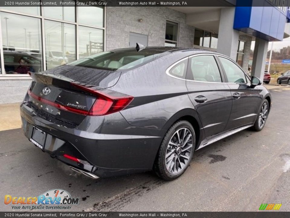 2020 Hyundai Sonata Limited Portofino Gray / Dark Gray Photo #3