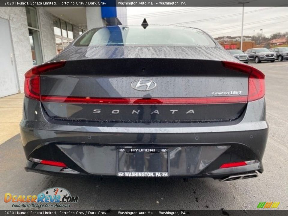 2020 Hyundai Sonata Limited Portofino Gray / Dark Gray Photo #4