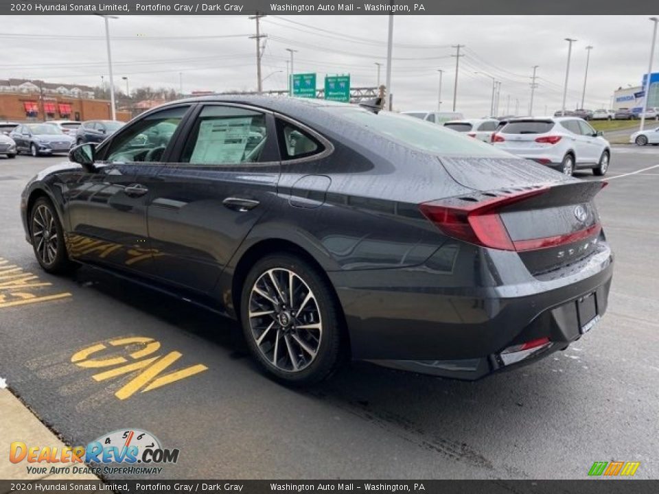 2020 Hyundai Sonata Limited Portofino Gray / Dark Gray Photo #5