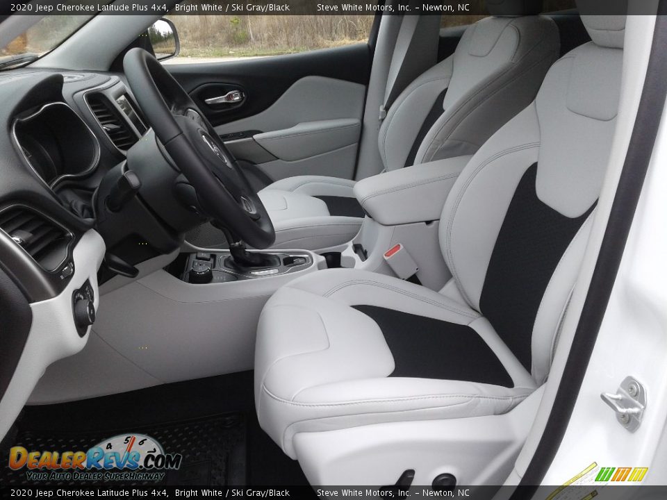 2020 Jeep Cherokee Latitude Plus 4x4 Bright White / Ski Gray/Black Photo #10