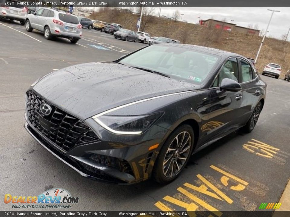 2020 Hyundai Sonata Limited Portofino Gray / Dark Gray Photo #6