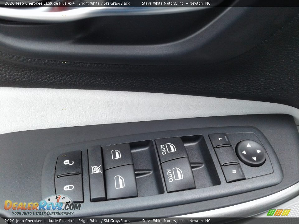 2020 Jeep Cherokee Latitude Plus 4x4 Bright White / Ski Gray/Black Photo #11