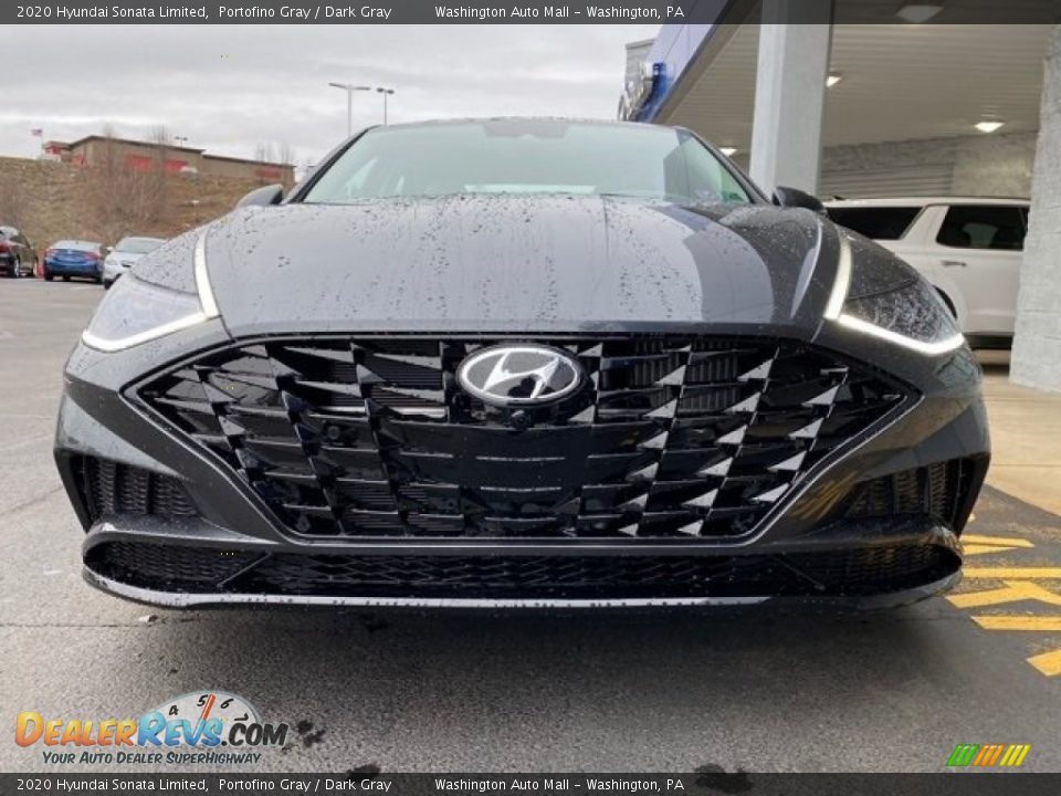 2020 Hyundai Sonata Limited Portofino Gray / Dark Gray Photo #7