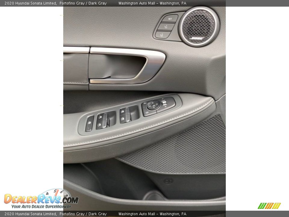 2020 Hyundai Sonata Limited Portofino Gray / Dark Gray Photo #11