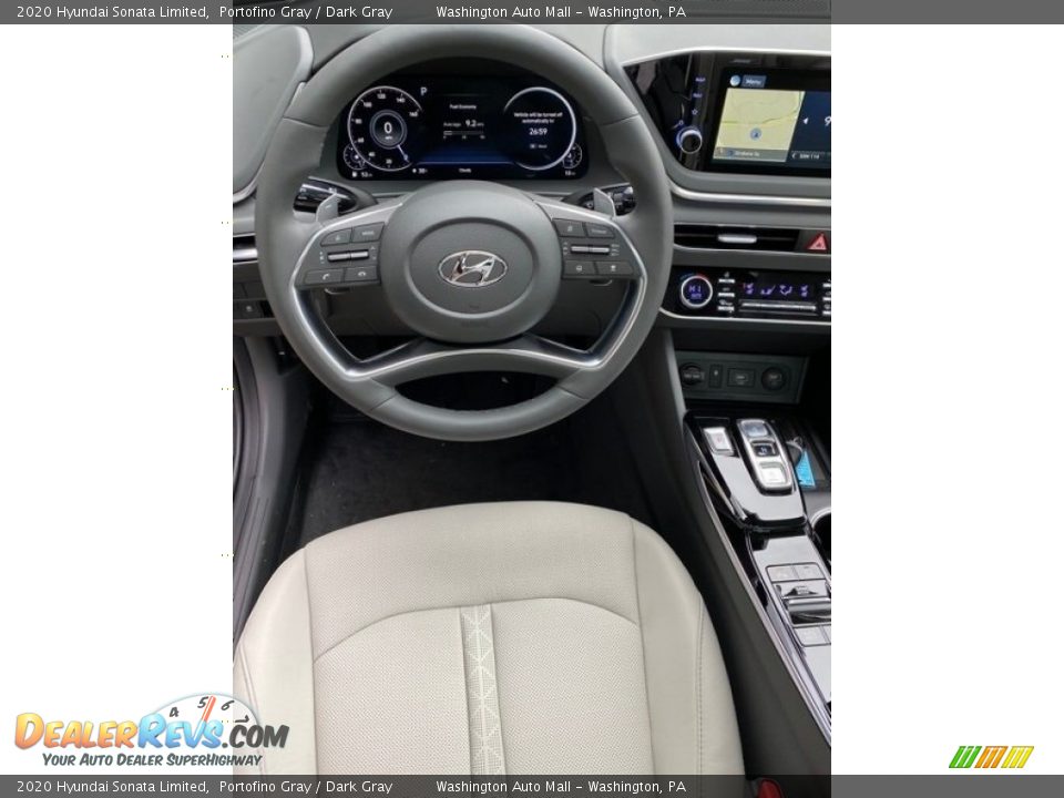 2020 Hyundai Sonata Limited Portofino Gray / Dark Gray Photo #13