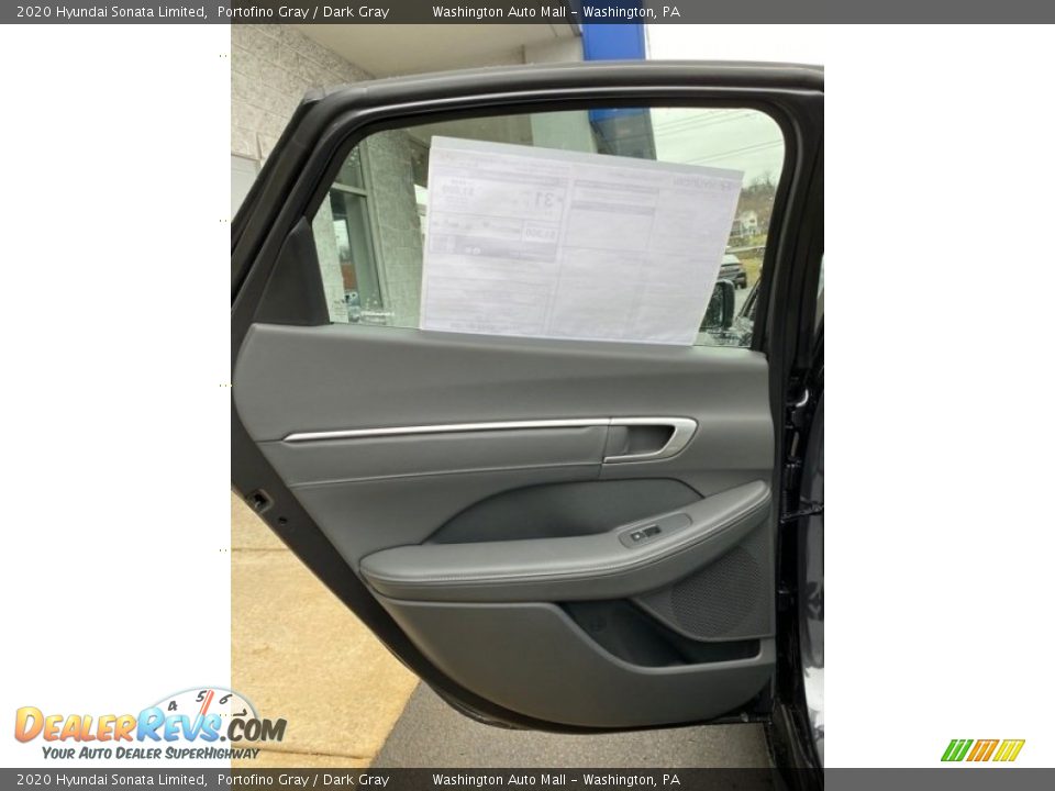 2020 Hyundai Sonata Limited Portofino Gray / Dark Gray Photo #15