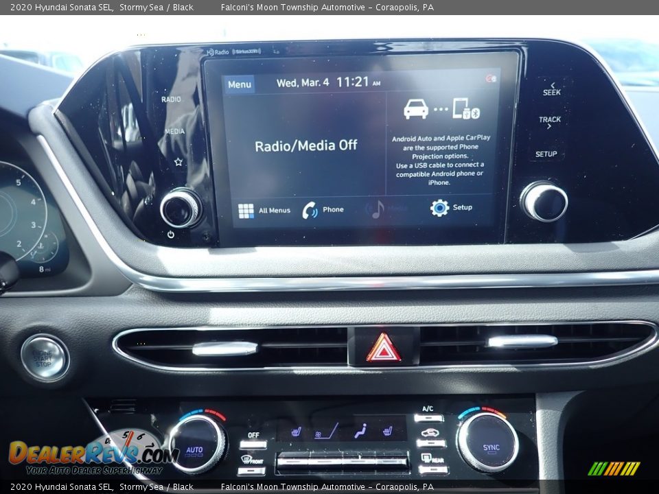 2020 Hyundai Sonata SEL Stormy Sea / Black Photo #13