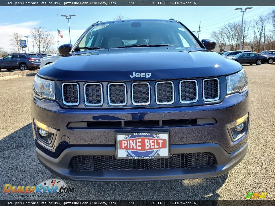 2020 Jeep Compass Latitude 4x4 Jazz Blue Pearl / Ski Gray/Black Photo #3