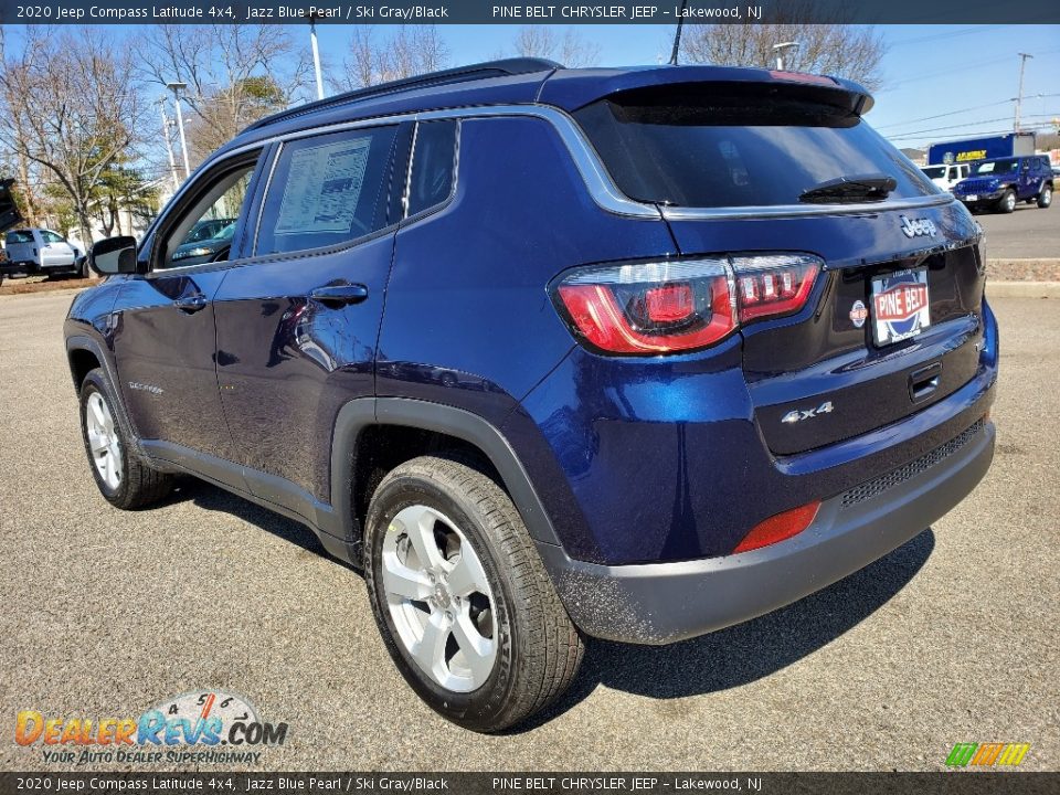 2020 Jeep Compass Latitude 4x4 Jazz Blue Pearl / Ski Gray/Black Photo #6
