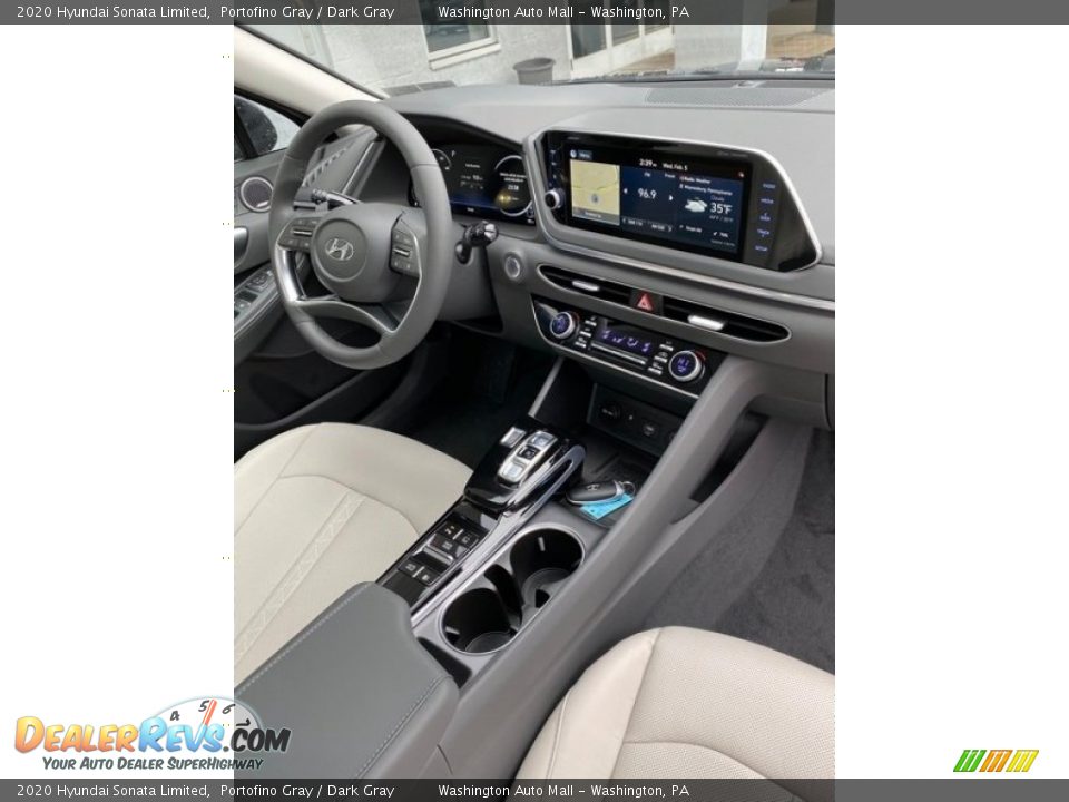 2020 Hyundai Sonata Limited Portofino Gray / Dark Gray Photo #25