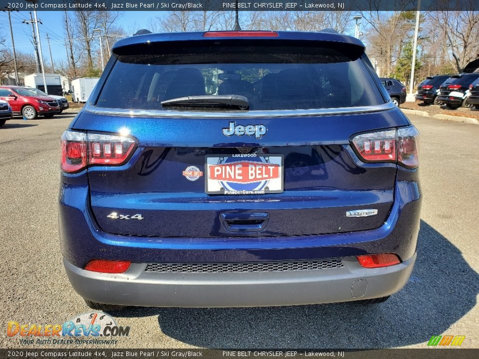 2020 Jeep Compass Latitude 4x4 Jazz Blue Pearl / Ski Gray/Black Photo #7