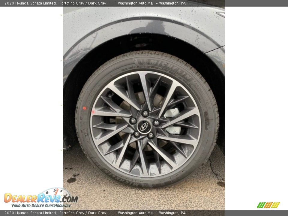 2020 Hyundai Sonata Limited Portofino Gray / Dark Gray Photo #27