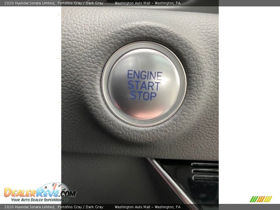 2020 Hyundai Sonata Limited Portofino Gray / Dark Gray Photo #34
