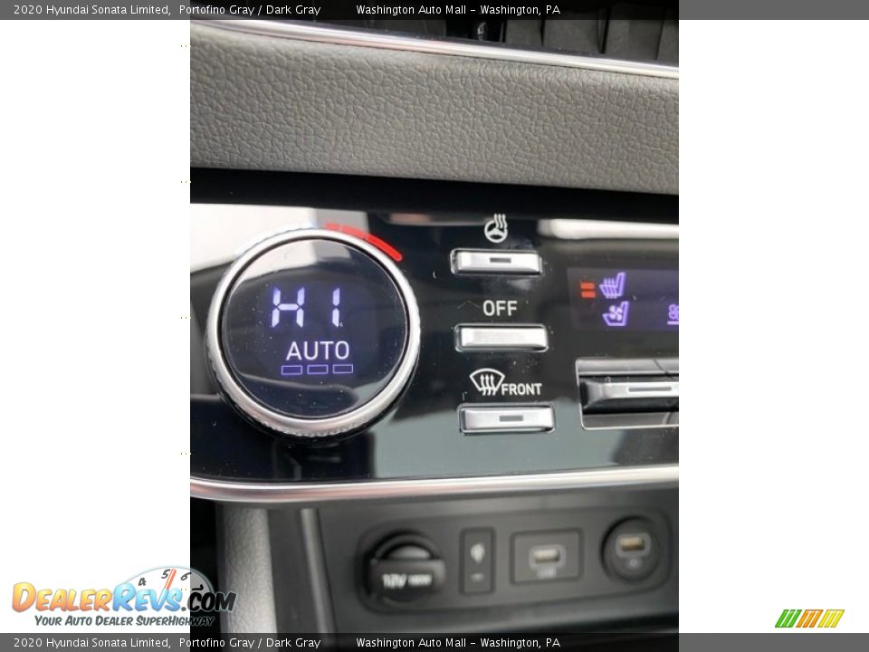 2020 Hyundai Sonata Limited Portofino Gray / Dark Gray Photo #35