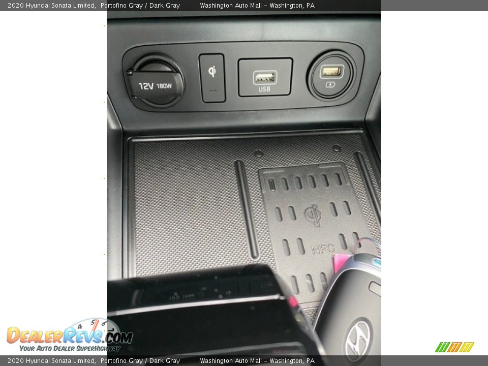 2020 Hyundai Sonata Limited Portofino Gray / Dark Gray Photo #36