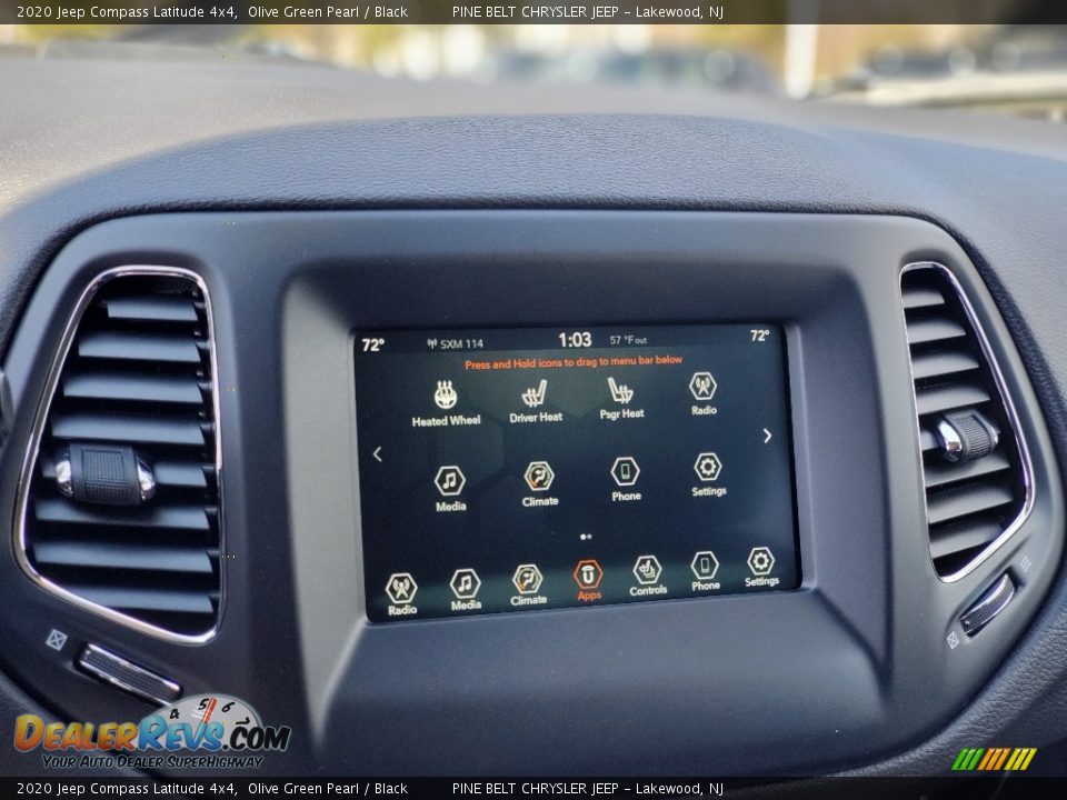2020 Jeep Compass Latitude 4x4 Olive Green Pearl / Black Photo #13