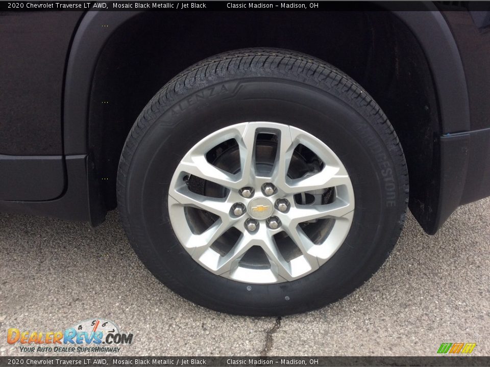 2020 Chevrolet Traverse LT AWD Mosaic Black Metallic / Jet Black Photo #9