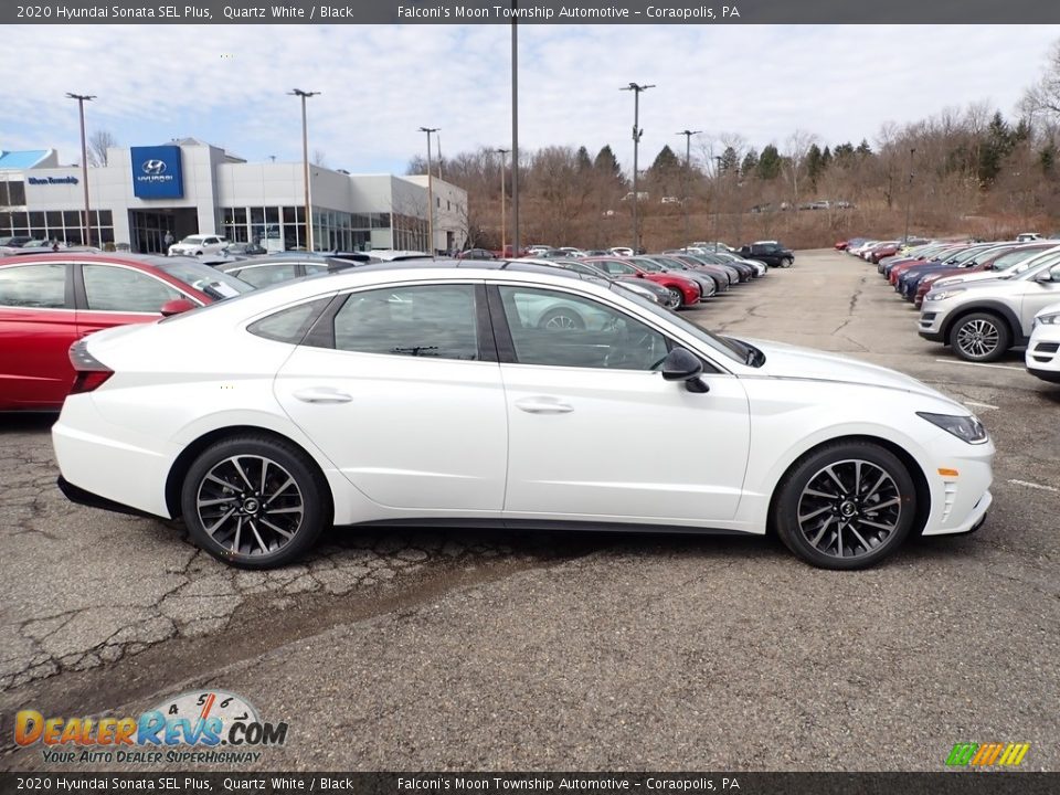 2020 Hyundai Sonata SEL Plus Quartz White / Black Photo #1