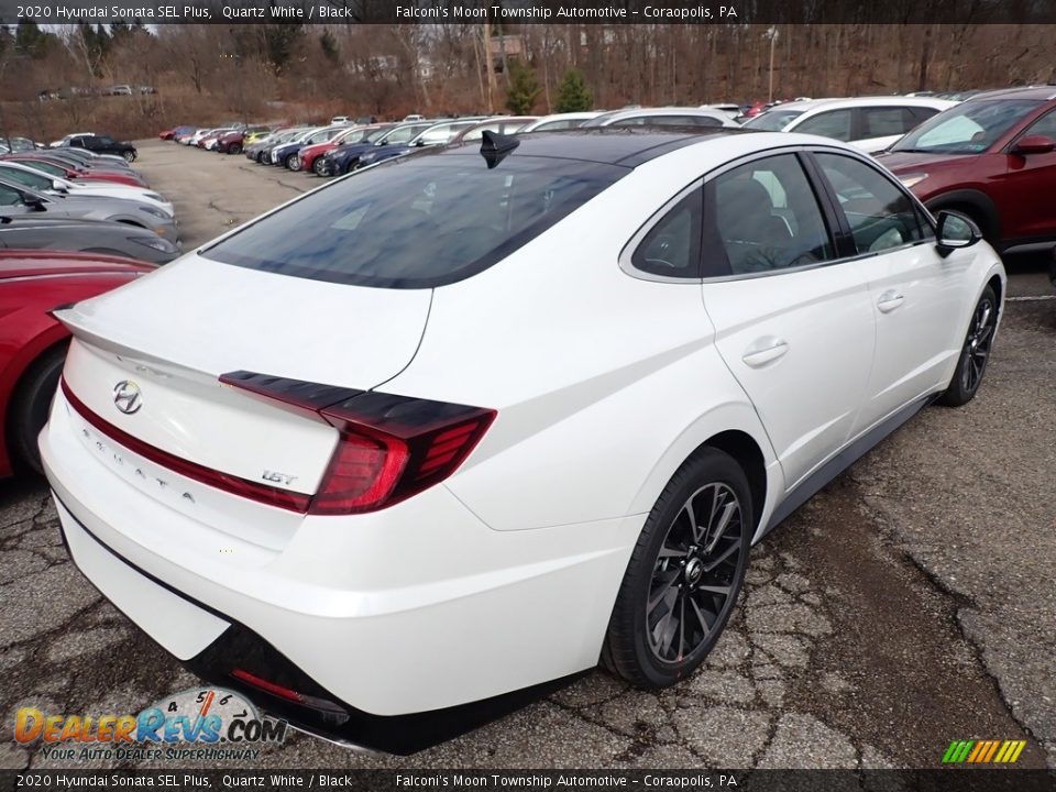 2020 Hyundai Sonata SEL Plus Quartz White / Black Photo #2