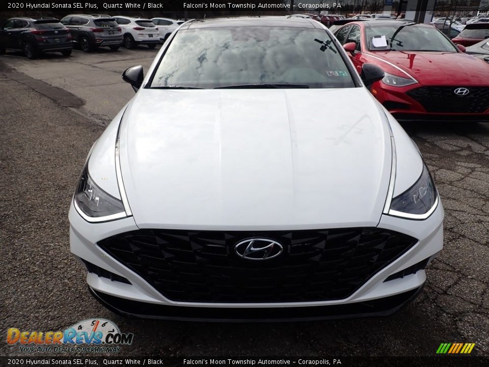 2020 Hyundai Sonata SEL Plus Quartz White / Black Photo #4