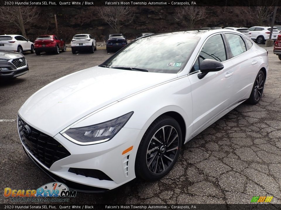 2020 Hyundai Sonata SEL Plus Quartz White / Black Photo #5