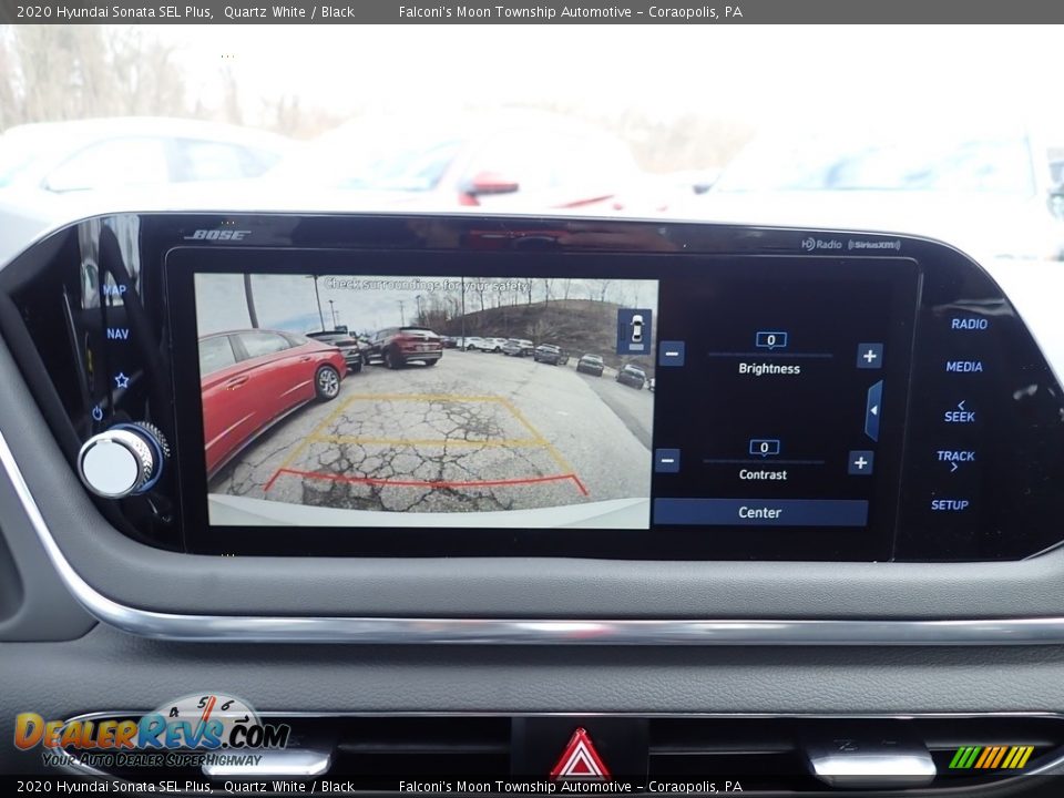 2020 Hyundai Sonata SEL Plus Quartz White / Black Photo #15