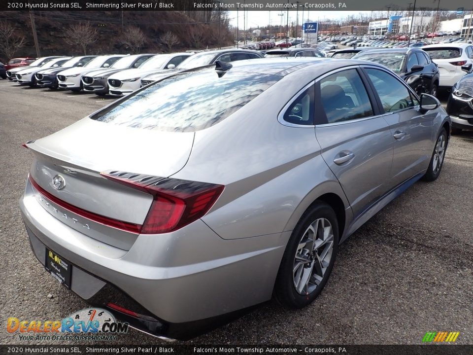 2020 Hyundai Sonata SEL Shimmering Silver Pearl / Black Photo #2