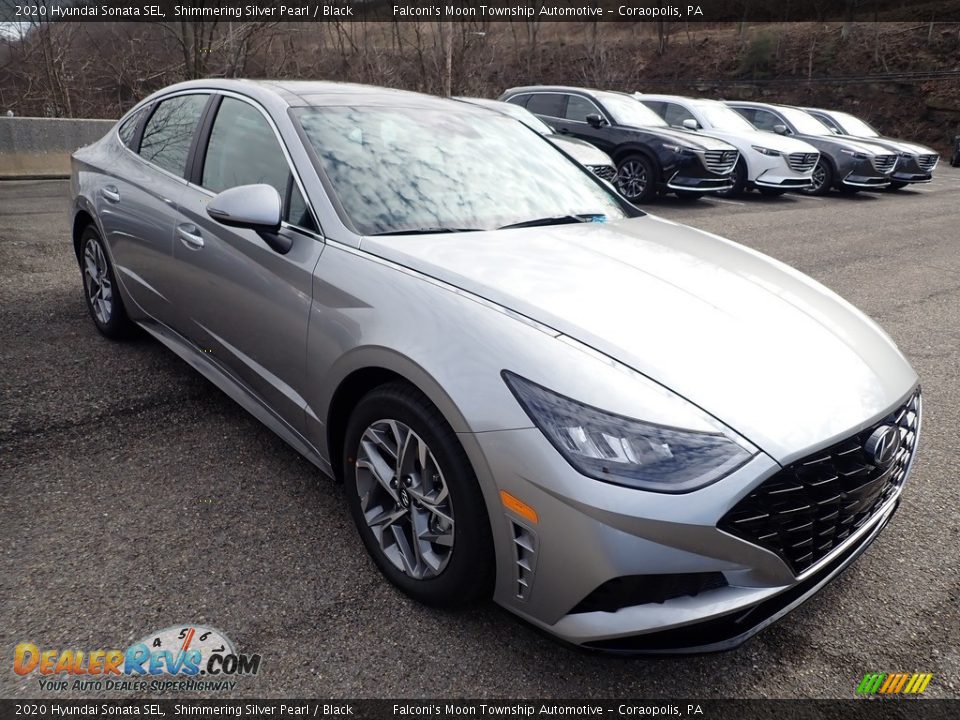 2020 Hyundai Sonata SEL Shimmering Silver Pearl / Black Photo #3