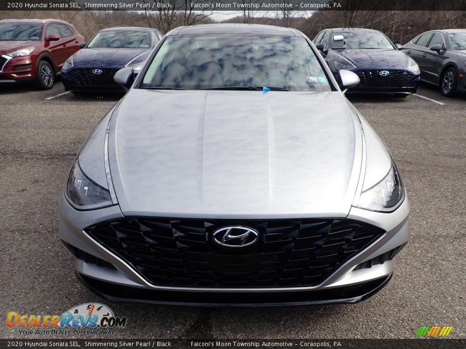 2020 Hyundai Sonata SEL Shimmering Silver Pearl / Black Photo #4