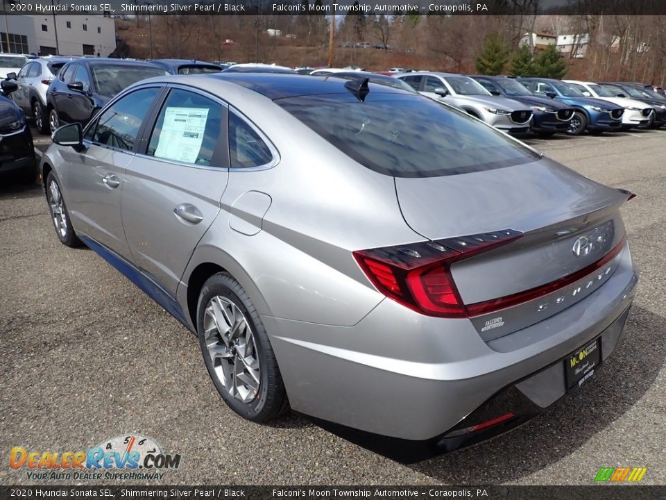 2020 Hyundai Sonata SEL Shimmering Silver Pearl / Black Photo #6
