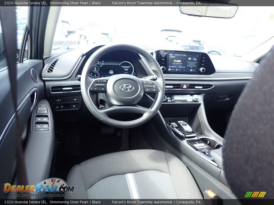 2020 Hyundai Sonata SEL Shimmering Silver Pearl / Black Photo #9
