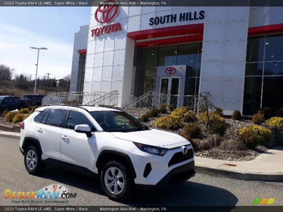 2020 Toyota RAV4 LE AWD Super White / Black Photo #1