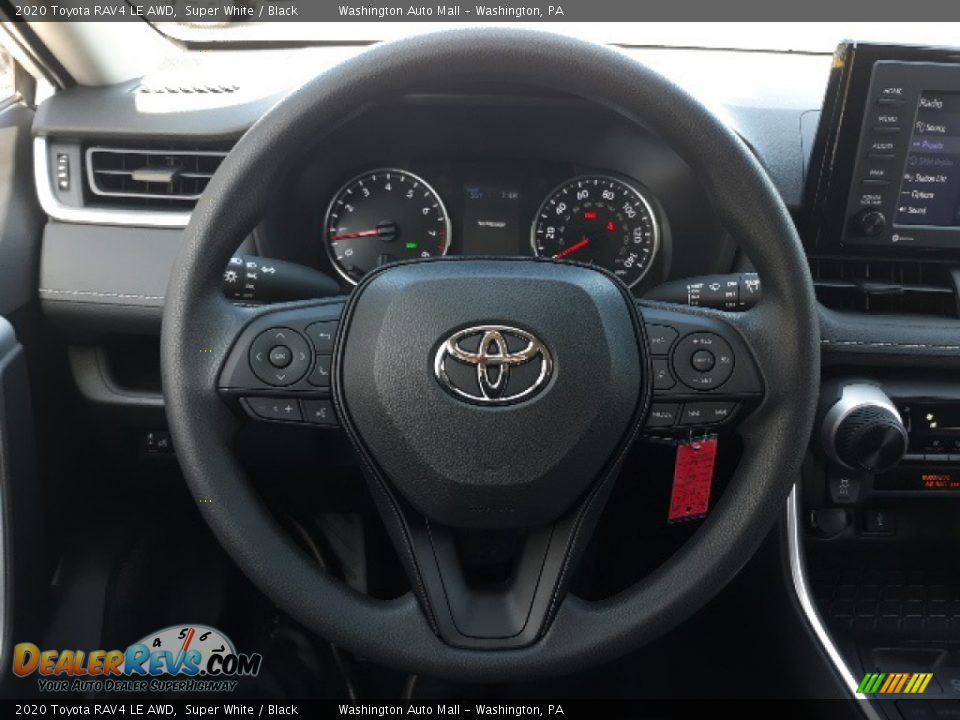 2020 Toyota RAV4 LE AWD Super White / Black Photo #4