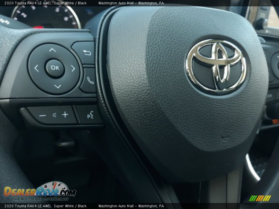 2020 Toyota RAV4 LE AWD Super White / Black Photo #5