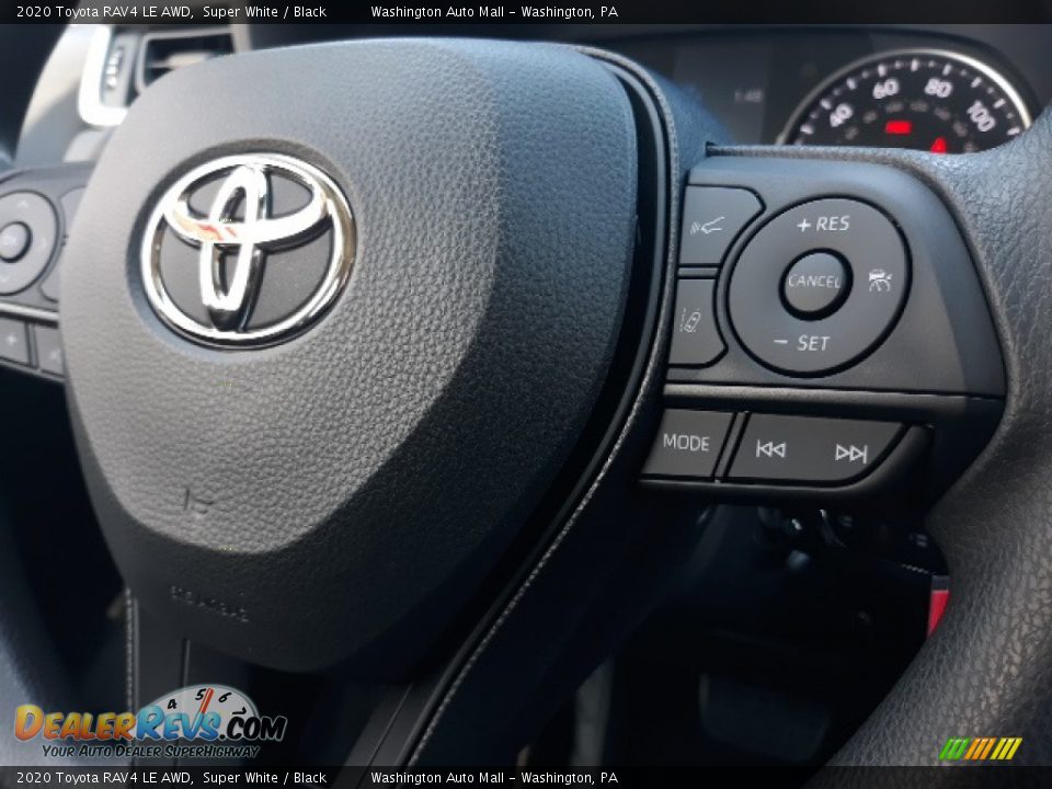 2020 Toyota RAV4 LE AWD Super White / Black Photo #6