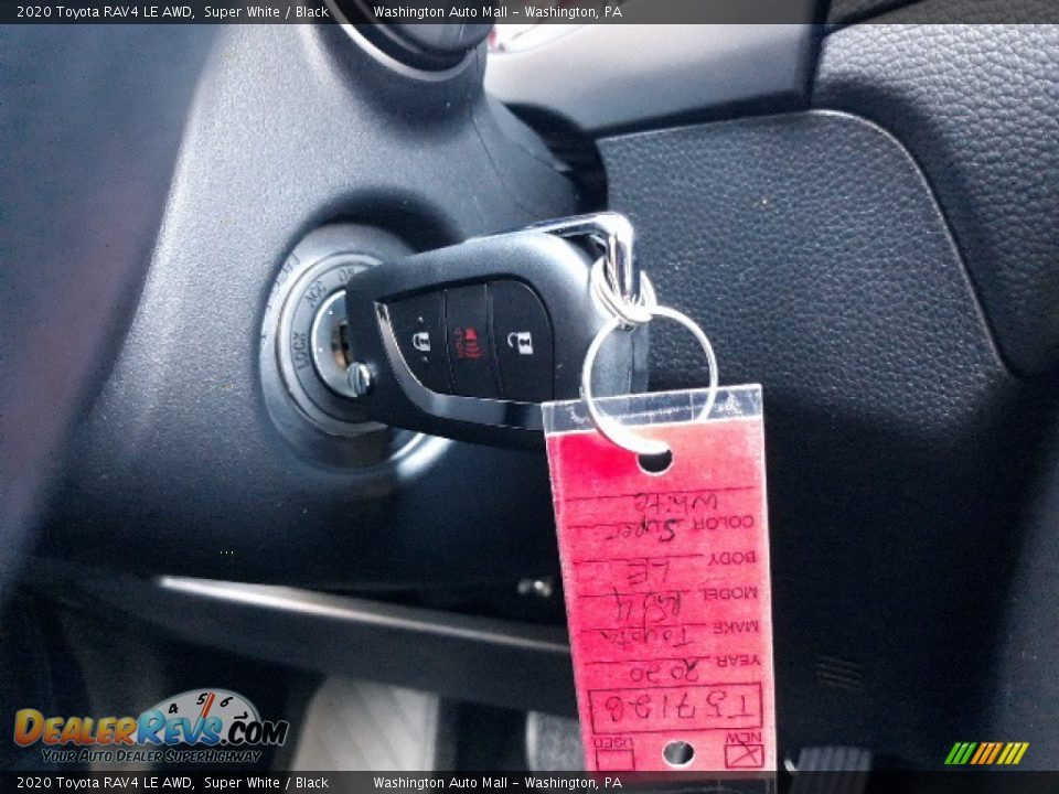2020 Toyota RAV4 LE AWD Super White / Black Photo #10