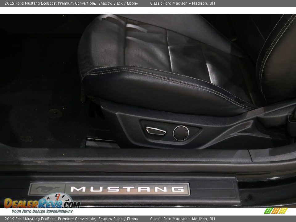 2019 Ford Mustang EcoBoost Premium Convertible Shadow Black / Ebony Photo #6