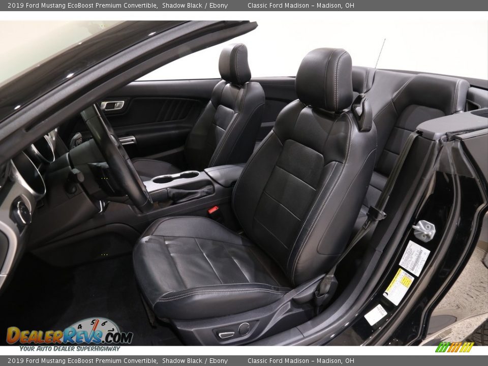 2019 Ford Mustang EcoBoost Premium Convertible Shadow Black / Ebony Photo #7