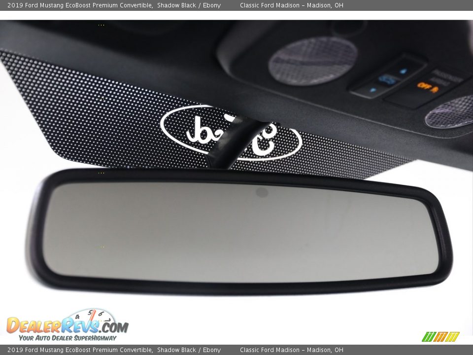 2019 Ford Mustang EcoBoost Premium Convertible Shadow Black / Ebony Photo #11