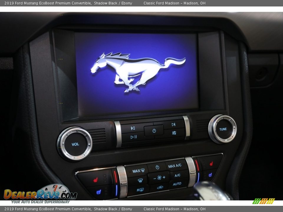 2019 Ford Mustang EcoBoost Premium Convertible Shadow Black / Ebony Photo #12