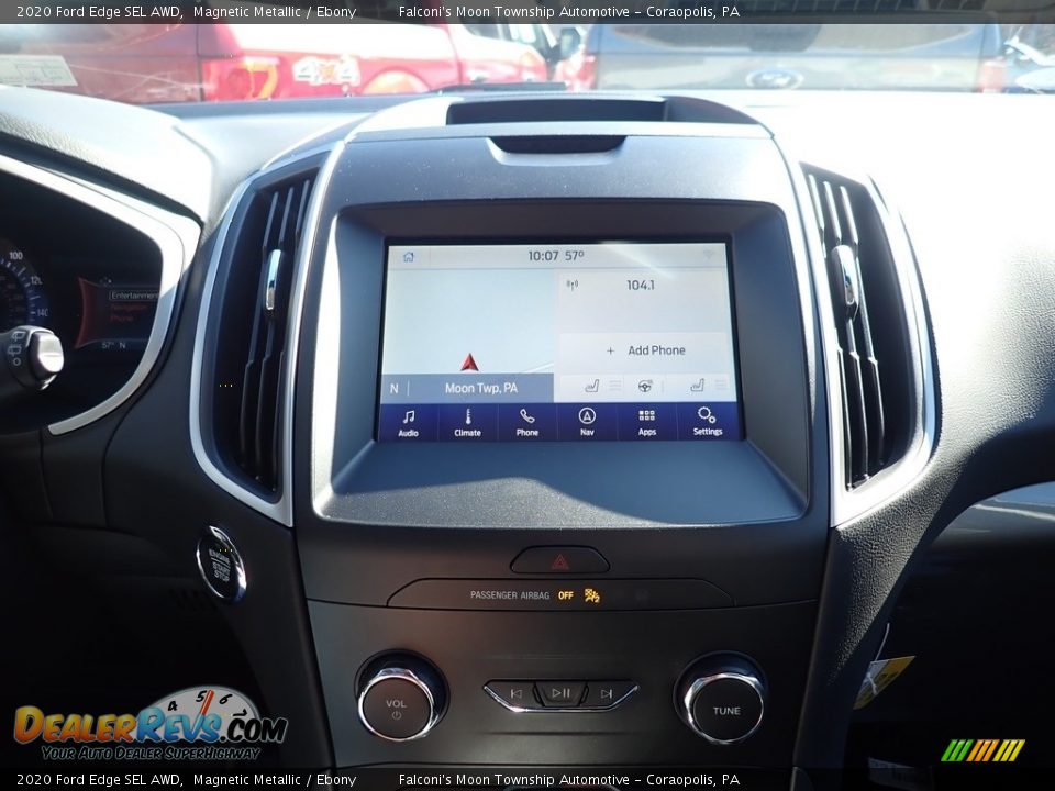 2020 Ford Edge SEL AWD Magnetic Metallic / Ebony Photo #14
