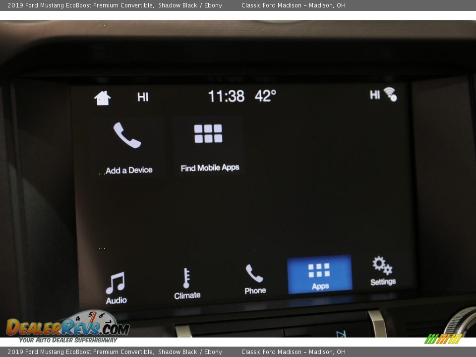 2019 Ford Mustang EcoBoost Premium Convertible Shadow Black / Ebony Photo #17