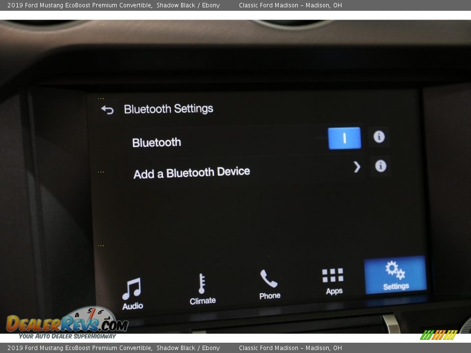 2019 Ford Mustang EcoBoost Premium Convertible Shadow Black / Ebony Photo #19