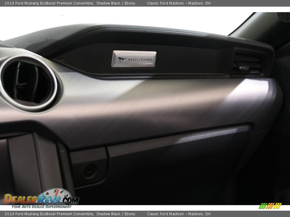 2019 Ford Mustang EcoBoost Premium Convertible Shadow Black / Ebony Photo #22